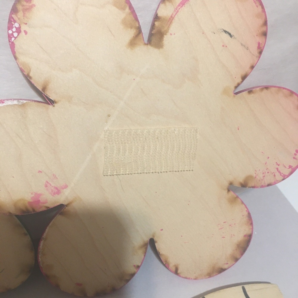 3 Wooden Cutouts For‎ Easter Spring Crafts Clover Flower Bunny 7" Each - Picture 11 of 12